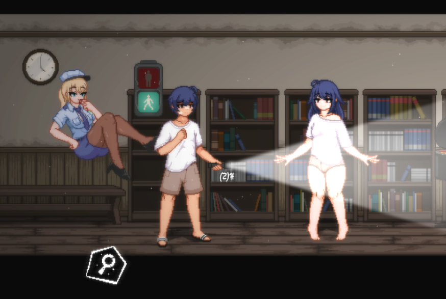 PC端策略模拟游戏《放课后捉迷藏 Ver1.01》官方中文版 完整汉化修复版 像素动态全解锁资源适配PC平台仅140M图片-1